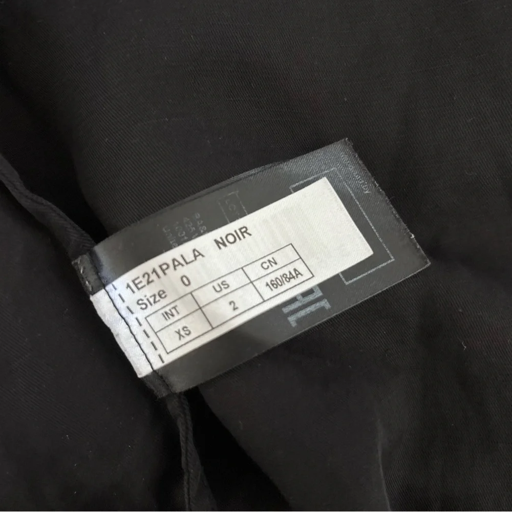 Ba&sh Palaia Black Puff Sleeve Open Back Smocked Dress Size XS - Picture 15 of 15